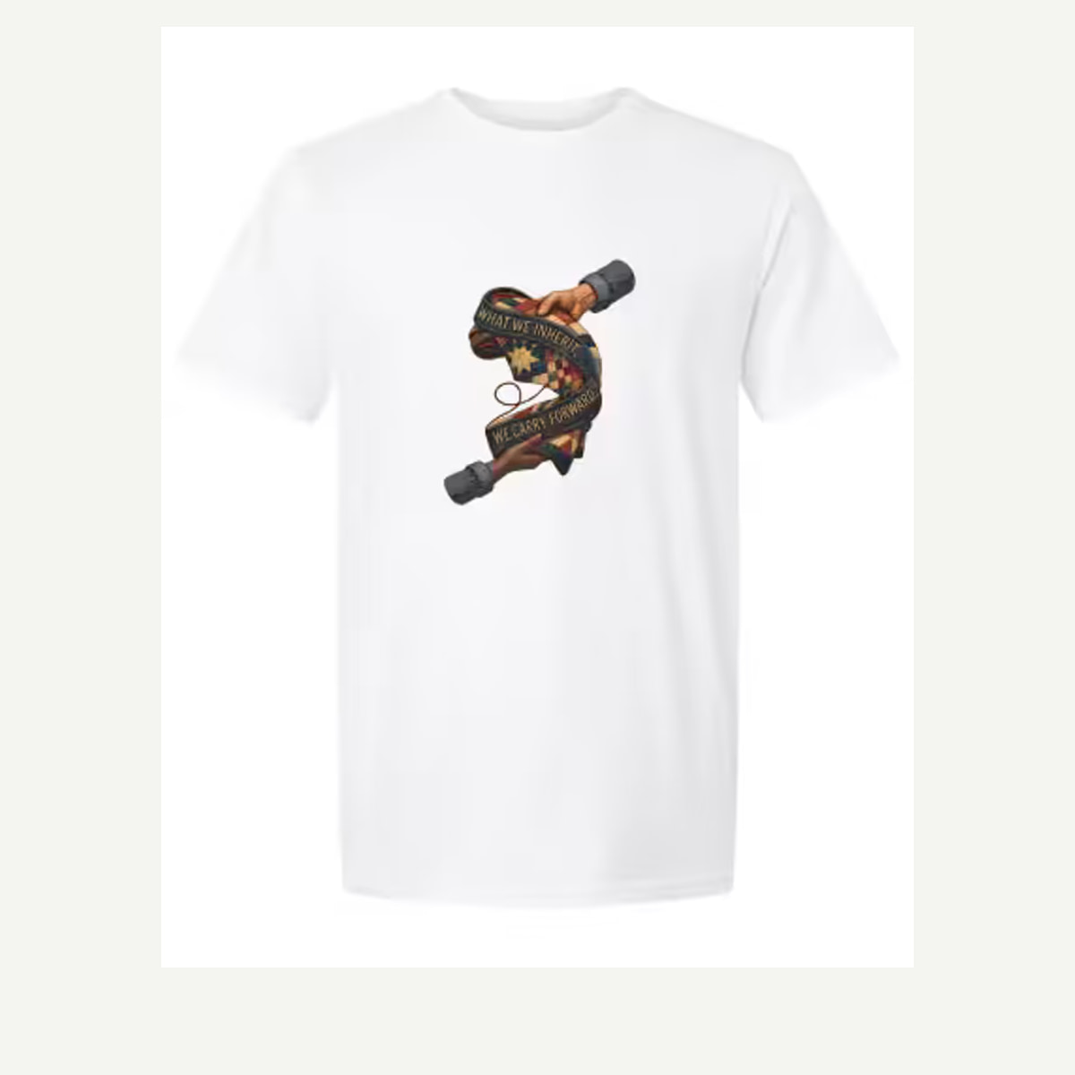 Digital garment preview of What We Carry Forward representing Patriotic / American Heritage