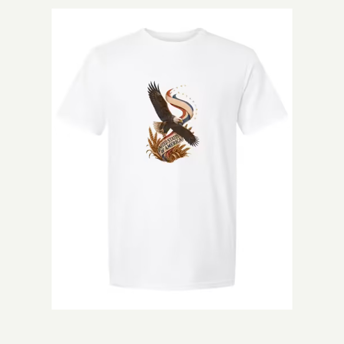 Digital garment preview of Eagle Over the Wheat representing Patriotic / Traditional Americana