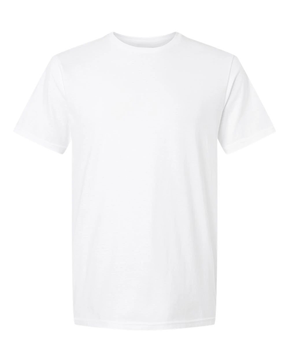 Digital garment mockup of Shackled by Lust? Please Hold. on a White Unisex tee